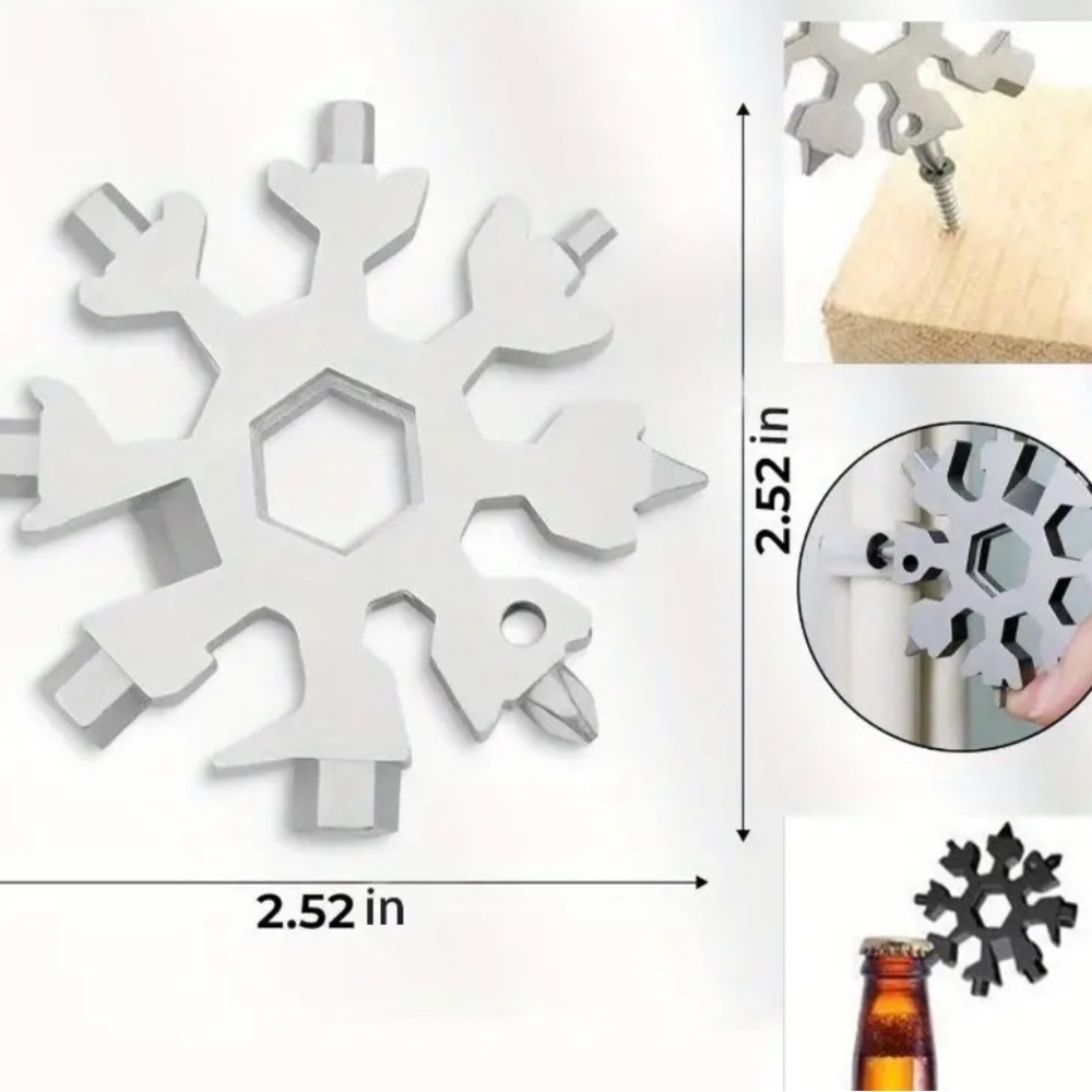 Gold Snowflake Multi-Tool Wrench. - Picture 3 of 5